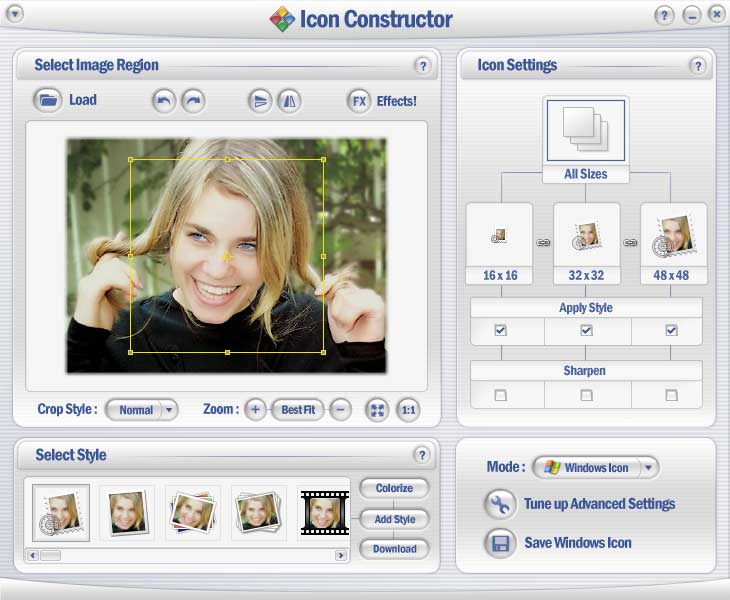 Скриншот программы Icon Constructor.